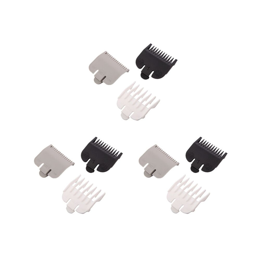 9 Pieces of Universal Hair Clipper Limit Comb Limit Comb Haircut Tools Electric Clipper Caliper 1.5mm / 3mm / 4.5mm
