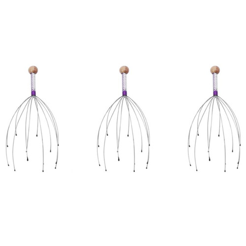 3X Massaggiatore Capo Cuoio Capelluto