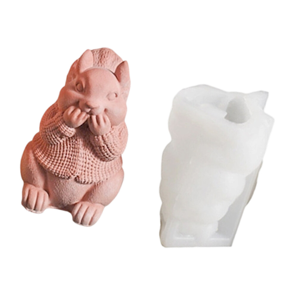 Creative Squirrel Shaped Silicone Mould For Handmade Candle-2 7704001277210