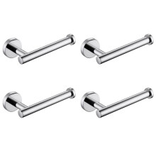 4X SUS 304 Stainless Steel Toilet Paper Holder,Round Tissue Holder,Paper Roll Dispenser