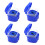 4X Dark  Denture Case, Denture Cup with Strainer, Denture Bath Box False Teeth Storage Box with Basket Net 1