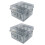 2X Grid Base Storage Box for 8Pcs Hair Clipper Trimmer Limit Comb Guide Comb Barber Tool for  Guide Combs 1