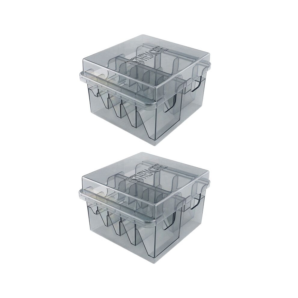 2X Grid Base Storage Box for 8Pcs Hair Clipper Trimmer Limit Comb Guide Comb Barber Tool for  Guide Combs