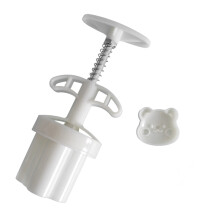 Cartoon Bear Cookie Mooncakes Mold Dishwasher Safe ABS Stainless