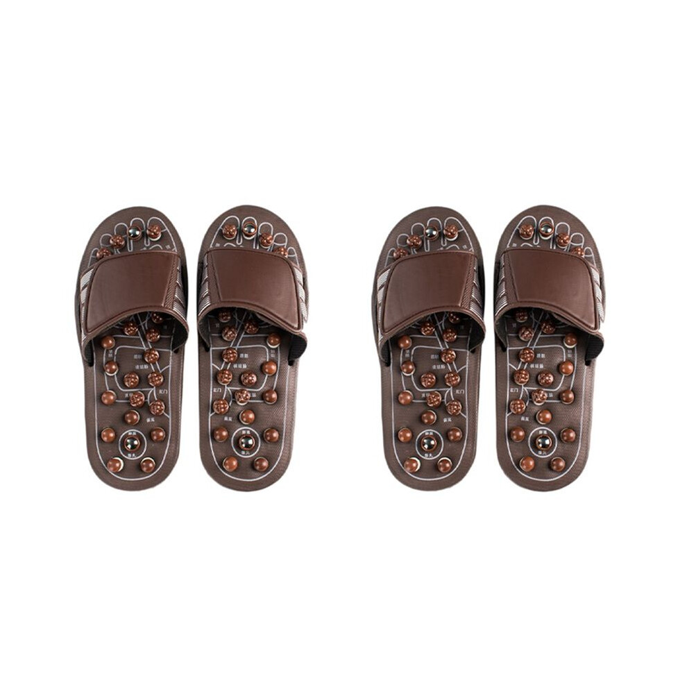 Typecat 4X Acupressure Foot Massager Massage Slippers Shoes Reflexology Sandals Relief Plantar Fasciitis Arthritis M