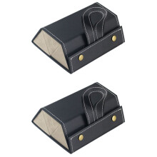 2X Sonnen Brillen Organizer 3 Slots Reise Brillen Etui Mehrere Paare Brillen Aufbewahrungs Box Hängender Brillen Halter