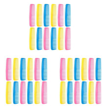 36 Pieces Colorful Hair Combs Set for Kids Women Men Colorful Plastic Fine Dressing Comb (, Yellow, )