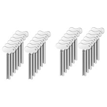 24 Metal Tube Squeezer Toothpaste Squeezer Metal Tube Roller Paint Squeeze Gadget