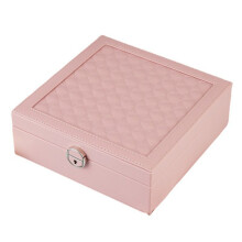 Portagioie Rosa per Ragazze, Portagioie, Portagioie, Custodia nel Pelle, Portagioie, , Portagioie, per Conservare Ed Esporre Gioielli