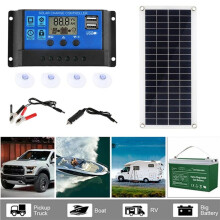 5X 15W Solar Panel 12-18V Solar Cell Solar Panel for Phone RV Car MP3 PAD Charger Outdoor Battery Supply B