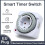 2PCS Mechanical Timer Socket 24H Countdown Auto Power Off Programmable Cycle  Saving Indoor EU Plug 9