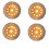 4pcs 150mm 7 Inch Diamond 2 Row Segment Grinding Wheel Sanding Disc Sander Grinder Cup Abrasive Tools 22mm Hole 1