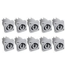 50PCS Powercon Connector 3 Pins 20A 250V Power Speaker Panel Socket Female for LED Screen Stage Lighting,Grey