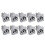 50PCS Powercon Connector 3 Pins 20A 250V Power Speaker Panel Socket Female for LED Screen Stage Lighting,Grey 4