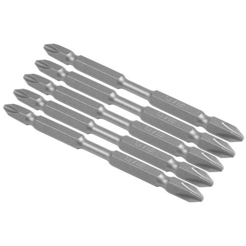 20Pcs S2 Screwdriver Bits Set 100mm Phillips Strong Magnet Driver Steel Double  Hex Shank with Magnetizer Ring 2
