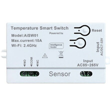 3X Sensor de Temperatura Inteligente Tuya WiFi 2.4G con Sensor de Temperatura de 1 M