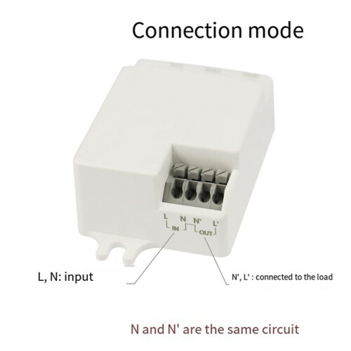6X 5.8GHz  Microwave  Motion Sensor  AC85-265V Intelligent Human Body Sensor  Motion Light 2