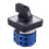 8X 8 Terminals 5 Positions Master Control Rotary Cam  20A Black+ 2