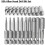 40Pcs Hex  Wrench Drill Bit Set Shank Quick Release Magnetic Screwdriver Bits Set (Metric +SAE) 4