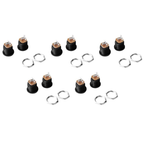 50 Pcs Panel Mount 17.9x13.8mm Power Jack  Socket 1