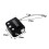 2X Metal Timer Lock USB LCD Display Metal Recarregável Eletrônico Cadeado Multi-Function Preto 8
