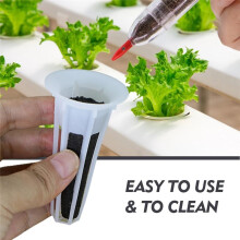 Hydrokultur-Pflanzgefäß-Substrat-Set, Garten-Erdeloses Pflanzsystem, Saatkapseln für Hydrokultur-Anbausystem (Ohne Samen)