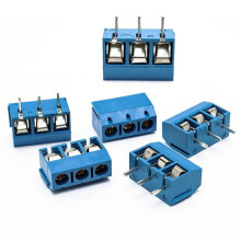 500 Stueck Blau ABS KF301-3P 5.08mm 3 Pin Anschlussklemme Schraubanschluss Stecker