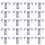 120PCS Photovoltaic Panel Drainage Buckle Surface Plate Solar Panel Water Drain Clip for Solar Panel Draining 40mm 3