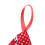 Protector de mango para olla de algodón anti-quemaduras rojo 9,5x9,5cm 6