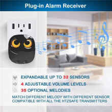 Wireless Driveway Security Alarm PIR Motion Detector Garage Welcome Burglar Alarm Secure System Patrol EU Plug
