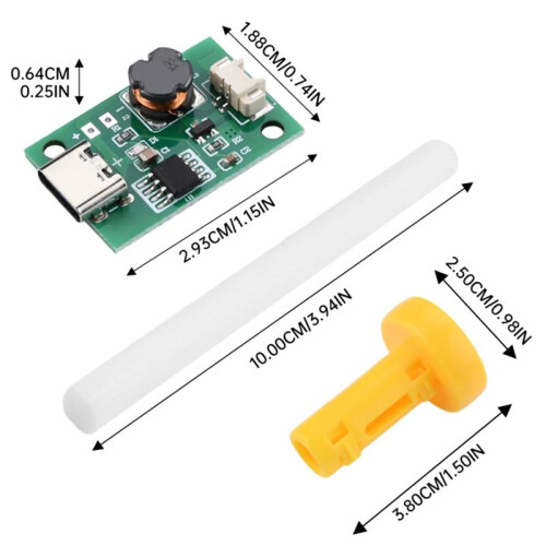 8X DC5V Single Non-Switched Atomization Humidification Module DIY Ultrasonic Atomizer TYPE-C Humidifier Circuit Board