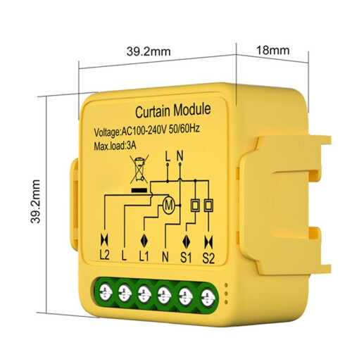 4X Tuya  Zigbee Curtain  Module Connected Roller Shutters Blind Motor Works with Alexa GoogleHome