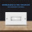 4-Pack Brush Wall Plate with Single Gang Low Voltage Mounting Bracket Cable Pass Through Insert for Speaker Wire 6