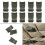 30 Pieces OD Green Backpack Clip Strap Set with D Ring & Buckles 3