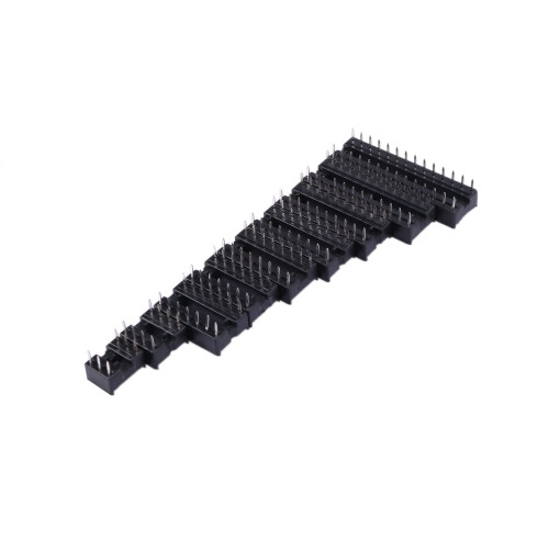 132Pcs DIP IC Sockets Adaptor Solder Type Socket Kit 6,8,14,16,18,20,24,28 Pin for  PCB DIY Kit 2