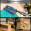 2 set 3/8 Inch Pocket Hole Drill Bit with Depth Stop Collar 1/4 Hex Shank Replacement Twist Step Drills 7
