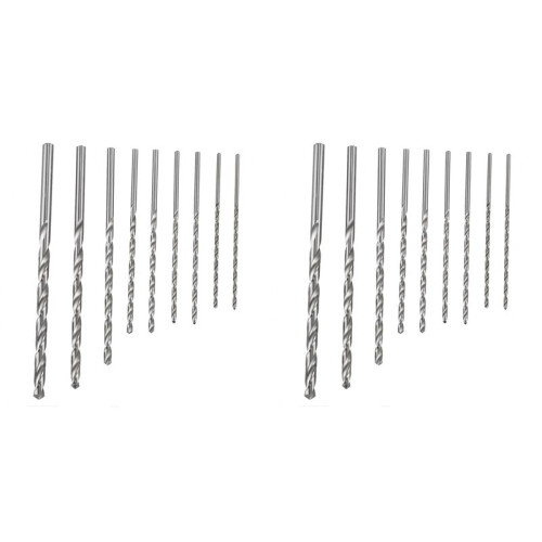 2X EXTRA LONG HSS DRILL BITS 2mm 2.5mm 3mm 4mm 5mm 6mm SET