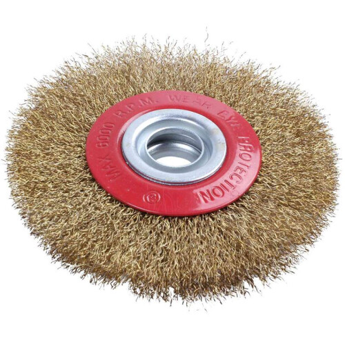 2X Roda De Escova De Arame Para Polimento De Moedor De Bancada + AnéIs Adaptadores Redutores, 5 Polegadas 125 Mm 1