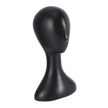 2X Lady High Plastic Wig Female Model Black