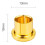 20Pcs Gold Plated Short Circuit Socket Phono Connector RCA Shielding Jack Socket Protect Cover Cap, Gold 4