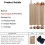 Knapping Tools Kit Obsidian Crafting Tool, Napping Tools for Both Pros, 1 Pressure Flaker,3 Copper Boppers,1 Tool Bag 6