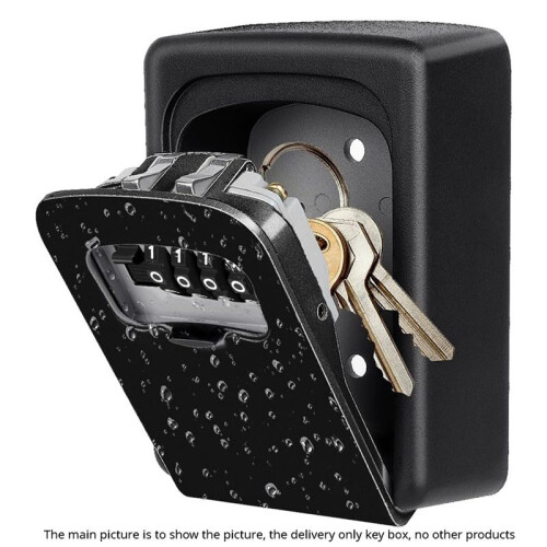 Key Lock Box Wall Mounted Grey and Black 2 Pack 2