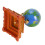 Miniature World Globe Study Decor Dollhouse Accessories 2.7x4cm 6
