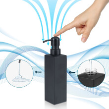 New Stainless Steel Handmade Black Liquid Soap Dispenser Bathroom Accessories Kitchen Hardware Convenient Modern