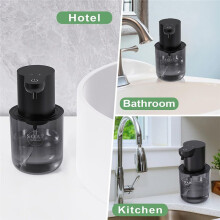 Automatic Foaming Soap Dispenser,4-Level Adjustable,Touchless,400ml Wall Mount Rechargeable Foam Hand Soap Dispenser