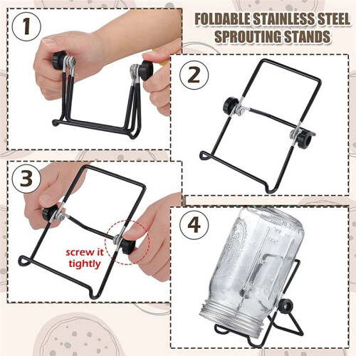 Le Kit de 8 Pots de Germination Comprend des Couvercles de Germination et des Supports de Germination. 2