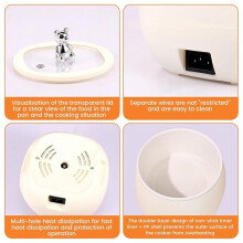 Multifunctional Small Rice Cooker Dormitory Single Steaming and Soup Making Rice Cooker US Plug