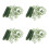 400Pcs Green Plastic Half Ball Flower Holders for DIY Use 4