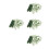 400Pcs Green Plastic Half Ball Flower Holders for DIY Use 7