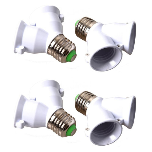 4X E27 Adapter E27 to Dual Vis Bayonet Converter